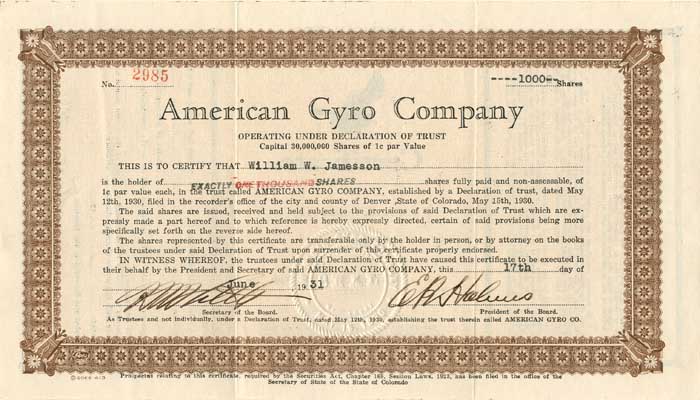 American Gyro Co.